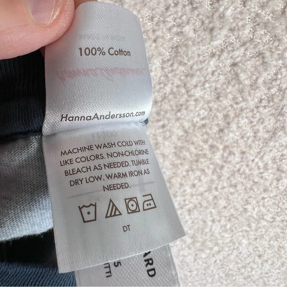 Hanna Andersson Infant Blue Dinosaurs Cotton Long Sleeve Shirt Size 0-3 Months - Picture 7 of 7
